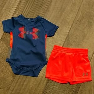 Under armour onesie and short set